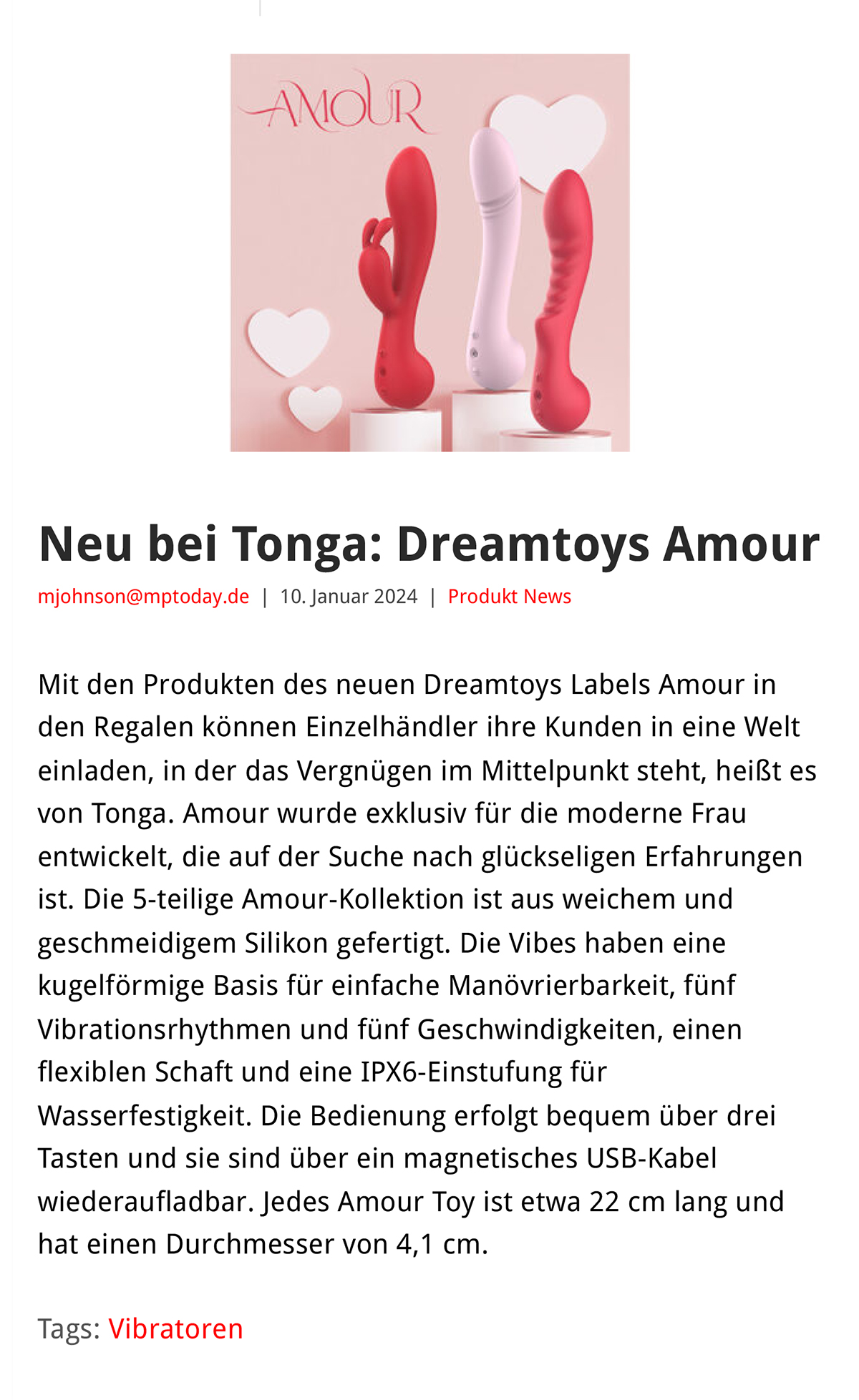 2024-01 eLine Online - Dreamtoys Amour